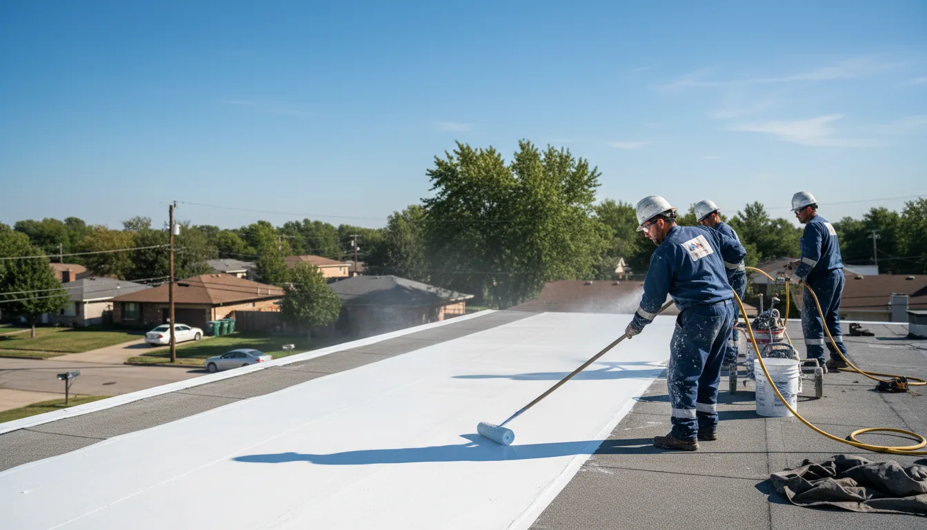 Commercial roof coating in Newcastle, OK near me